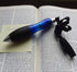 Super Big Fat Pens for Arthritis, Black Ink, Blue body (pack of 5 pens + 5 Extra Ink Refills)